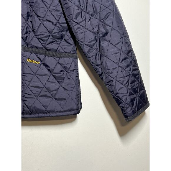 Barbour Navy Quilted Jacket Size US6 - Picture 5 of 10
